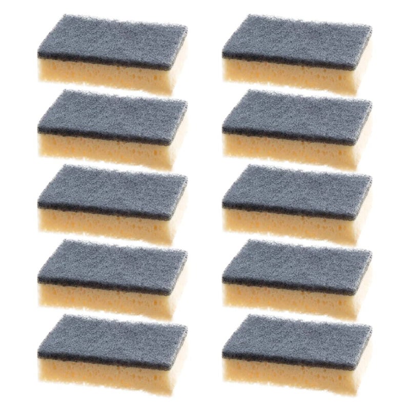 10pcs Dual Sided Kitchen Sponges High Density Non Scratch Scrubbers For Dish Washing - Image 2
