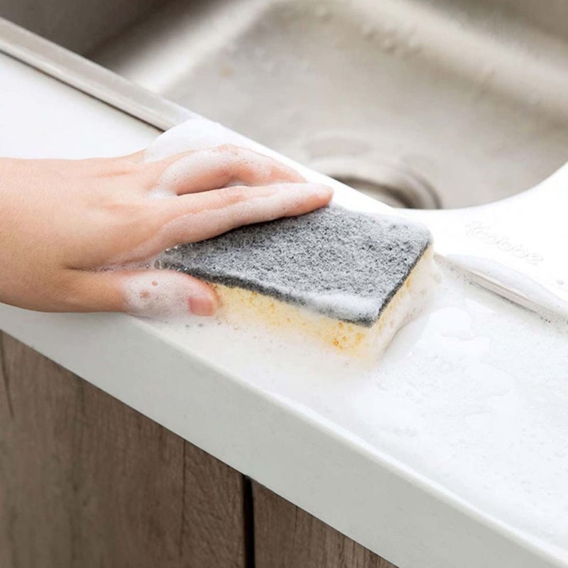 10pcs Dual Sided Kitchen Sponges High Density Non Scratch Scrubbers For Dish Washing - Image 4