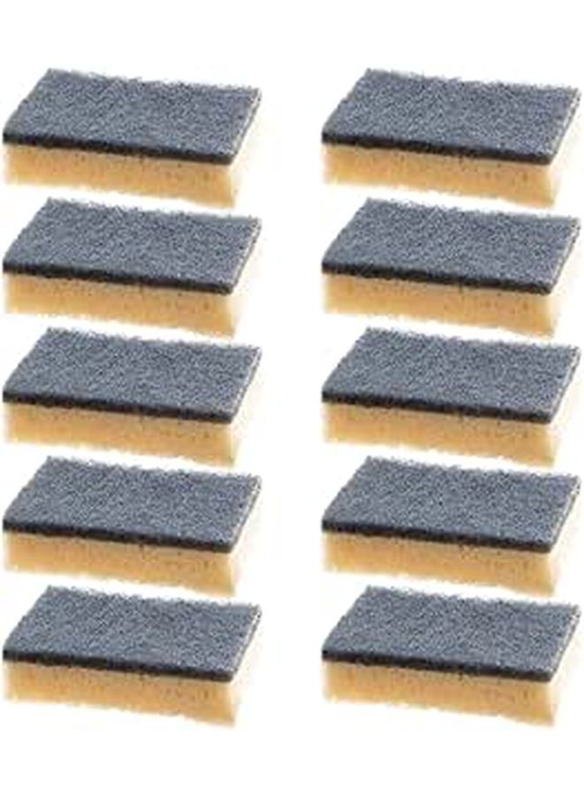 10pcs Dual Sided Kitchen Sponges High Density Non Scratch Scrubbers For Dish Washing - Image 1