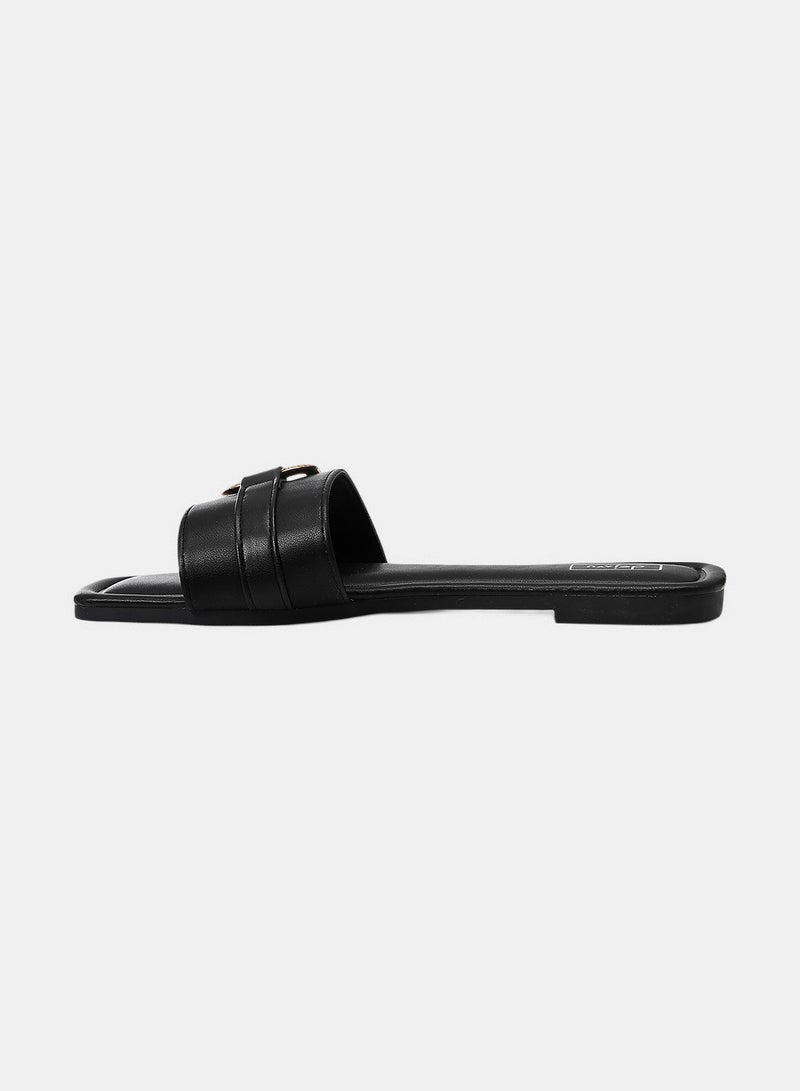 Dejavu Shoes KND-DJTX-023 Open Square Toe Shape Slides -  For Women - Image 4