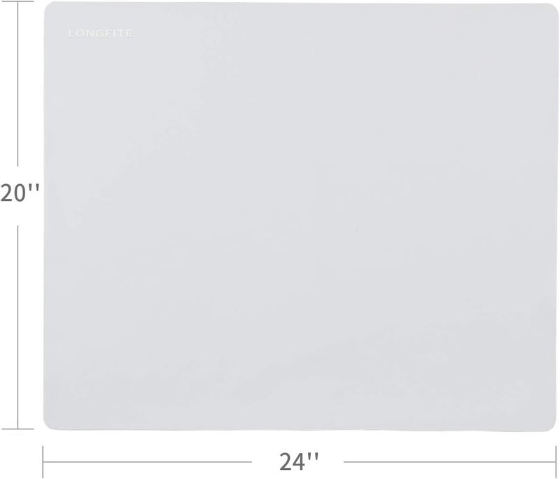 Miracle 24 X 20inch XLarge Reusable Silicone Table Mat Child Kids Dinner Placemat Desk Countertop Waterproof Protector Heat Insulation Kitchen Pastry Rolling Dough Pad Tool Grey - Image 2