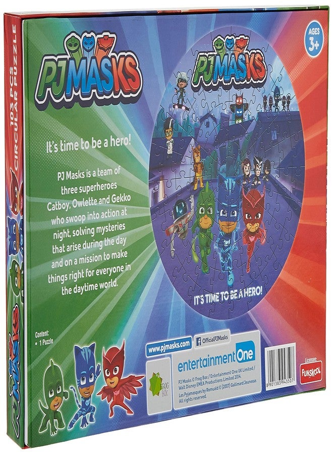 Funskool-Pj Masks Circular,Educational,103 Pieces,Puzzle,for 3 Year Old Kids and Above,Toy Multicolor - Image 2