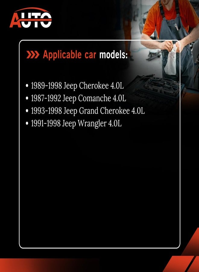 AUTO OCCASION طقم إصلاح حاقن الوقود من أوتو أوكاجشن، متوافق مع سيارات جيب رانجلر، شيروكي، جراند شيروكي، كومانش 4.0 موديلات 1987-1998، يتضمن 6 حلقات مانعة للتسرب وفلاتر دقيقة. - Image 2