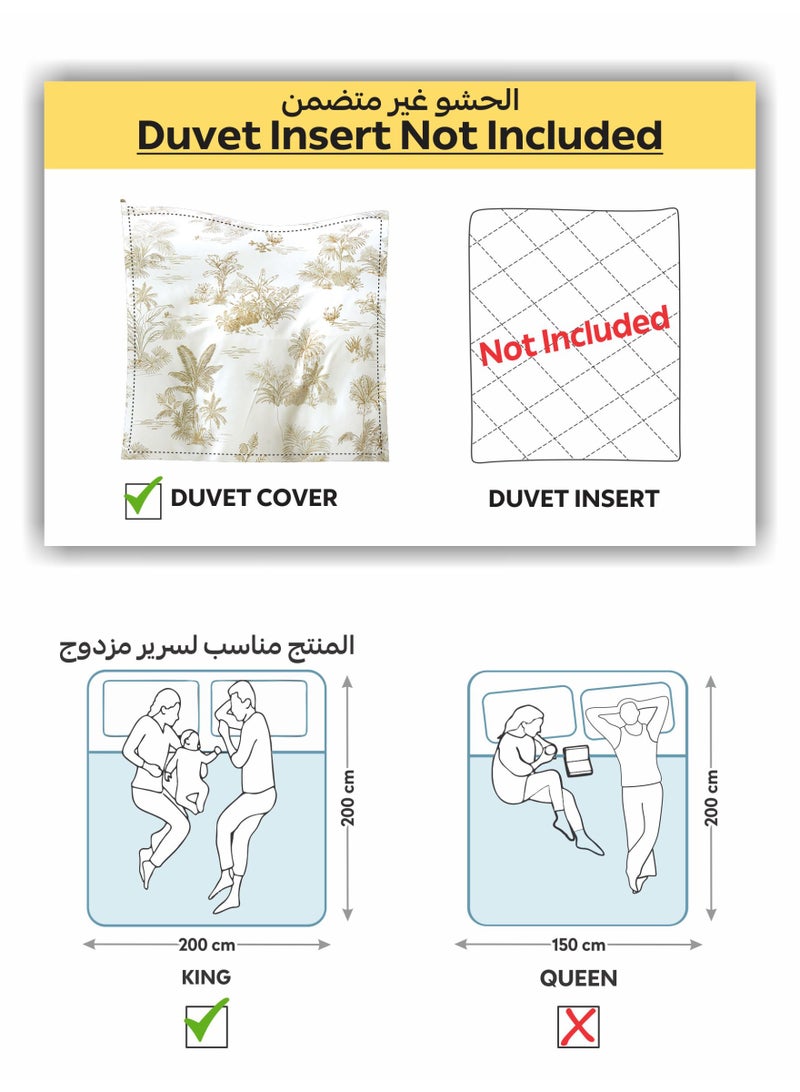 دوناتيلا طقم غطاء لحاف مشجر 6 قطع مقاس مزدوج يناسب سرير 200×200 سم مايكروفايبر ناعم , تصميم راقي و انيق , يناسب جميع الفصول (لا يشمل حشوة اللحاف)  - Image 3