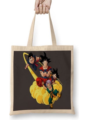 Print Shop Son Goku Dragon Ball 2 Tote Bag Long Handle