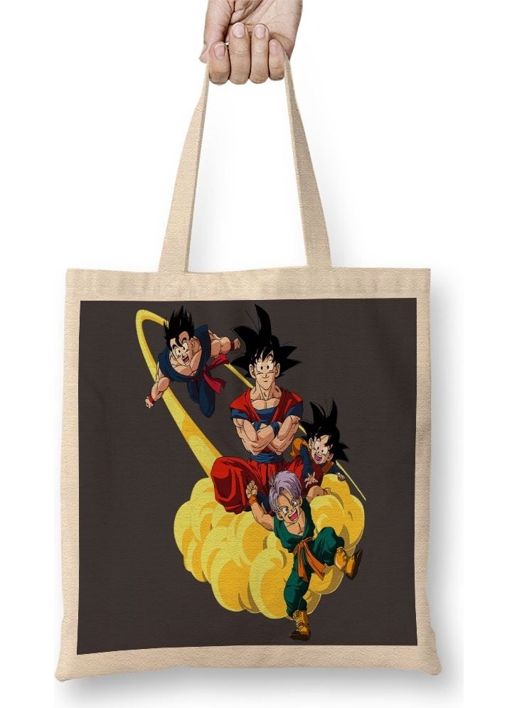 Baskı Dükkanı - Print Shop Son Goku Dragon Ball 2 Tote Bag Long Handle - Image 1