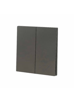Donmarco 2 Gang 2 Way Light Switch – Ultra Thin Premium Plastic Material, Modern & Durable, Fire-Resistant Electric Switch, 15-Year Warranty, Wall Switch for Home and Office (Matt Grey)  - Image 2