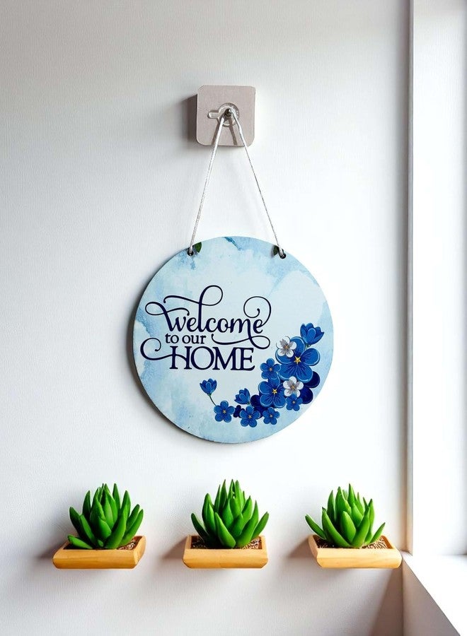 DECORIQUE Wooden Wall Hanging Welcome Sign - Decorative Quote Board for Home, Door, Entrance, Hall & Office - Rustic Wall Art & Housewarming Gift Item - Image 5