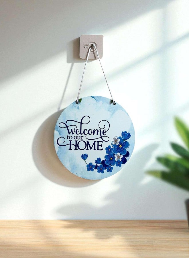 DECORIQUE Wooden Wall Hanging Welcome Sign - Decorative Quote Board for Home, Door, Entrance, Hall & Office - Rustic Wall Art & Housewarming Gift Item - Image 1