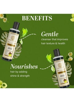 Khadi Natural Amla & Reetha Hair Shampoo | Anti-Hair Fall Shampoo | Shampoo For Thick & Strong Hair | Ayurvedic Shampoo For Healthy Hair | Suitable For All Hair|Pack Of 3 | (210 * 3) (630 Ml)  - Image 2