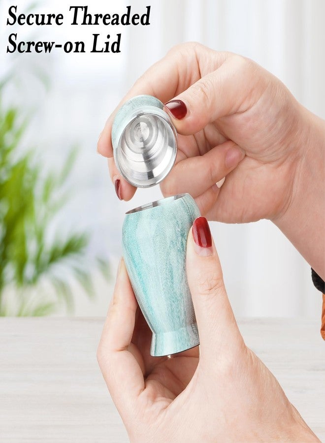 XIUDA Memorials Small Urns for Dog and Cat Ashes, Aluminum Mini Urns for Ashes with Angel Wing Charm Decorative Burial Urn Funeral Cremation Urns for Pet - Image 3