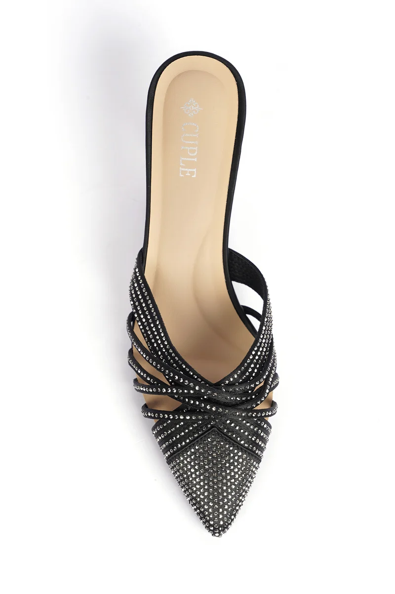 Cuple Ladies  Slip-On Mules embellished