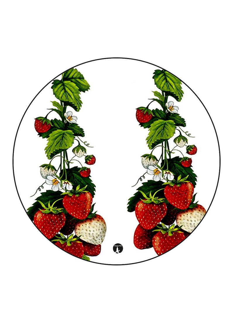 RKN Strawberries Printed Mouse Pad  Multicolour