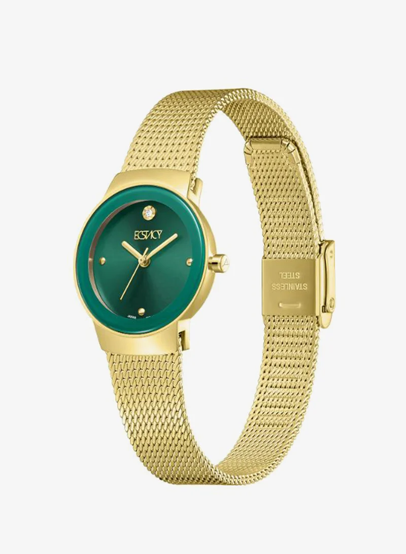 إكستاسي Women's Stainless Steel Analog Watch E25505-GMGG - 26mm mm