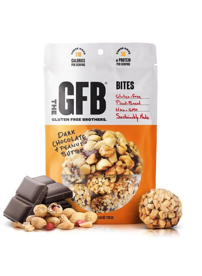 The GFB Gluten Free Bar, Protein Bites, Dark Chocolate Peanut Butter, 4 Ounce, Vegan, Dairy Free, Non GMO, Soy Free - Image 1