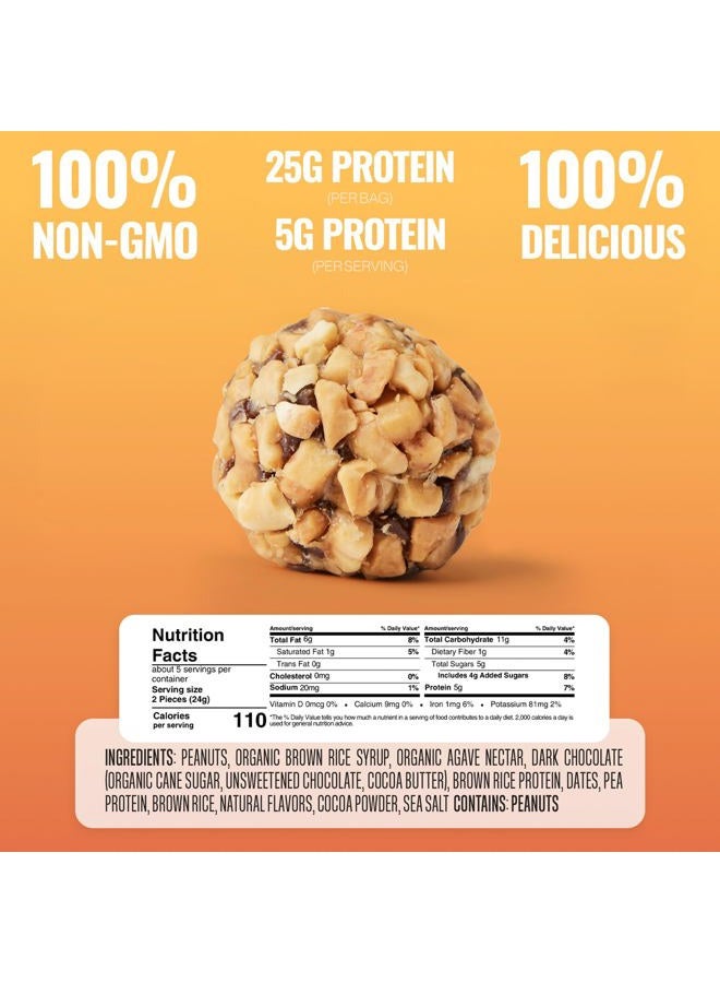 The GFB Gluten Free Bar, Protein Bites, Dark Chocolate Peanut Butter, 4 Ounce, Vegan, Dairy Free, Non GMO, Soy Free - Image 4