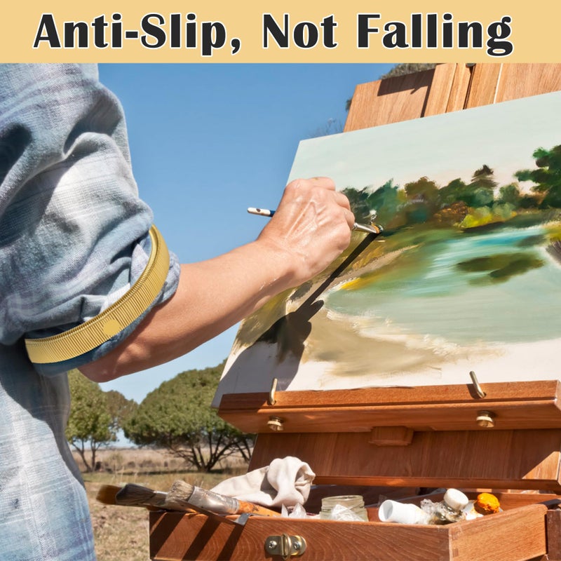 Coolrunner 6 Pcs Anti-Slip Elastic Shirt Sleeve Holders Metal Armbands for Band Stretch Garters - Image 5