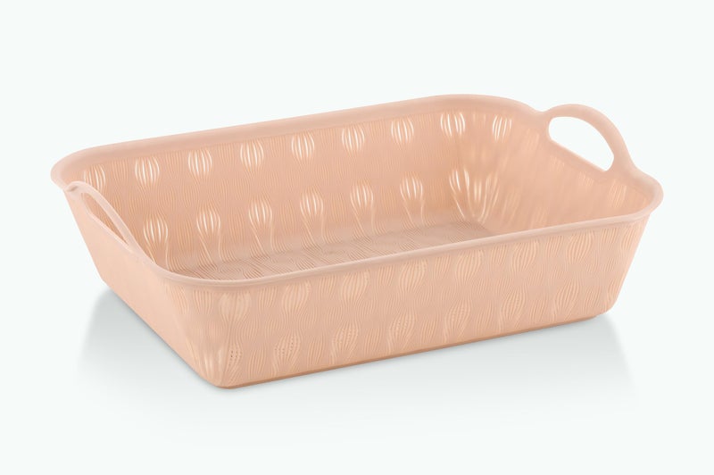 Aristo 333 Velvet Plastic Storage Basket For Store Fruits, Vegetables, Magazines, Cosmetics, Stationary - Color May Vary – Pack of 12 - Image 2