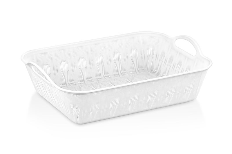 Aristo 333 Velvet Plastic Storage Basket For Store Fruits, Vegetables, Magazines, Cosmetics, Stationary - Color May Vary – Pack of 12 - Image 4