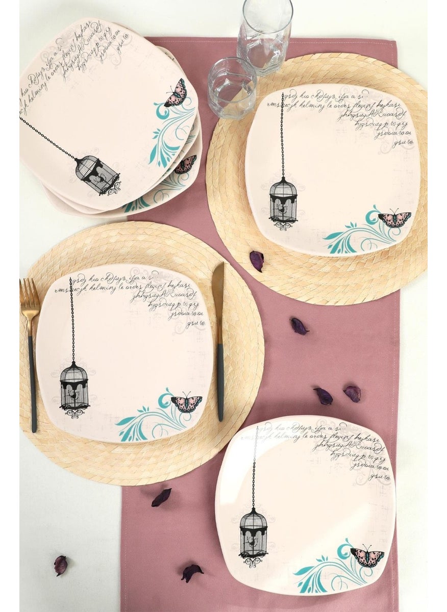 keramika Ceramic Retro Serving Plate 27 cm 6 Pieces  - Image 4