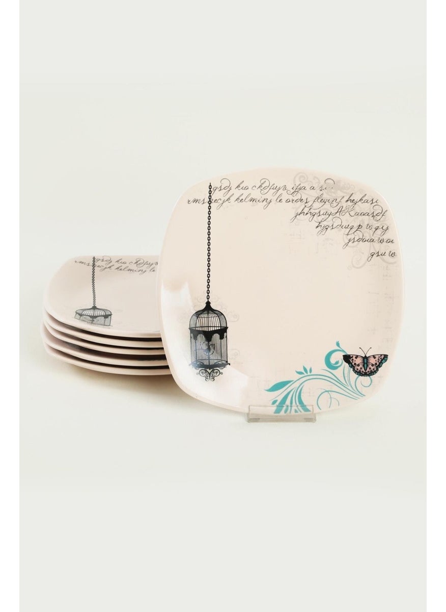 keramika Ceramic Retro Serving Plate 27 cm 6 Pieces  - Image 5