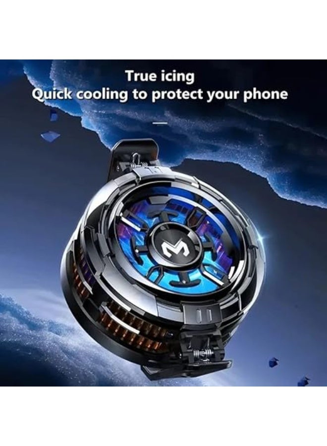 ميمو مبرد جوال CX08، مبرد موبايل للالعاب مع شاشة رقمية، مروحة تبريد عالمية للالعاب للجوال، مبرد العاب للموبايل مناسب لمعظم الهواتف الذكية - Image 5