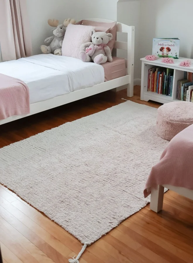 Lorena Canals Reversible Cotton Rug - Gelato - Pink (M)
