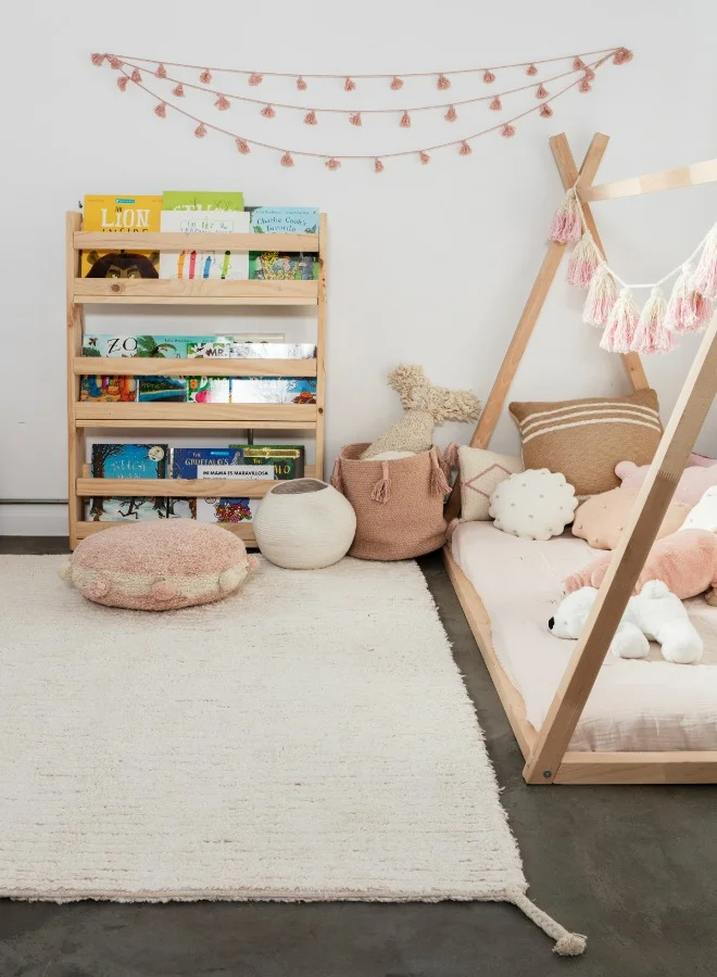 Lorena Canals Reversible Cotton Rug - Gelato - Pink (M)