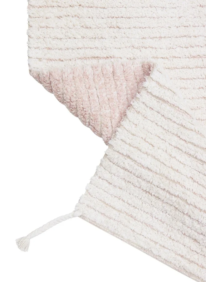 Lorena Canals Reversible Cotton Rug - Gelato - Pink (M)