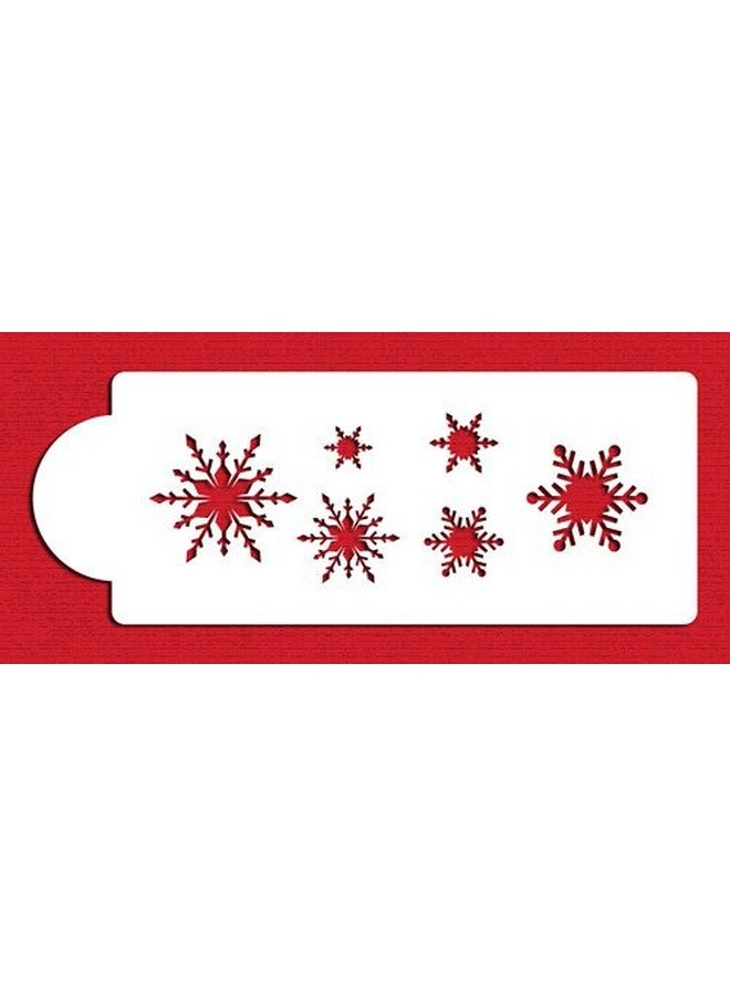 Designer Stencils C048 Snowflake Cake Stencil, Beige/Semi-Transparent - Image 2
