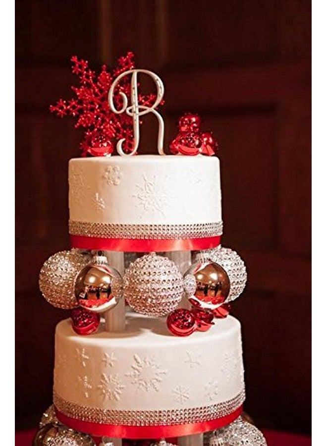 Designer Stencils C048 Snowflake Cake Stencil, Beige/Semi-Transparent - Image 3