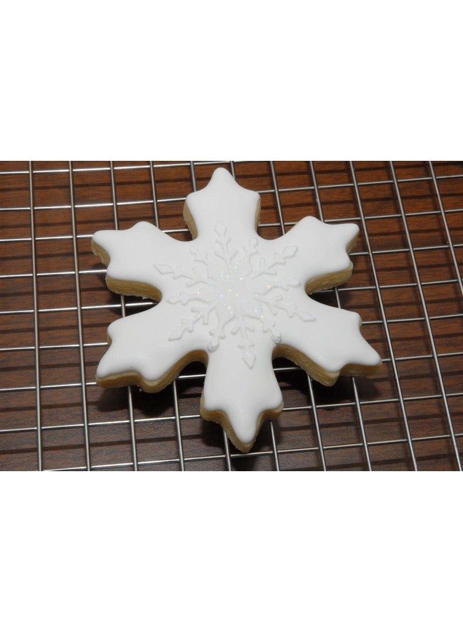 Designer Stencils C048 Snowflake Cake Stencil, Beige/Semi-Transparent - Image 4