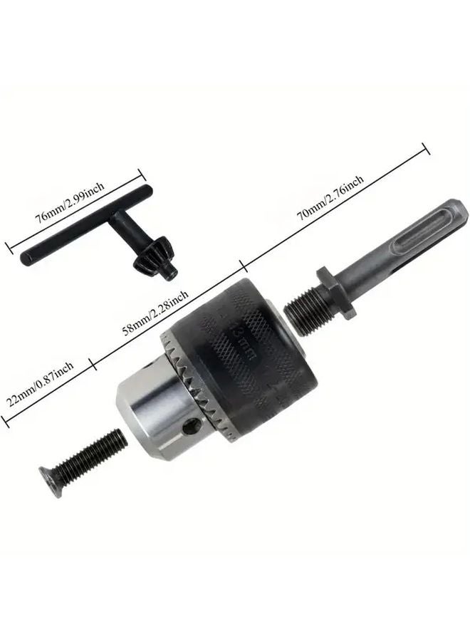 1pc SDS Plus Drill Chuck Adapter Kit 1 5 13mm 1 2 20UNF For Rotary Hammer - Image 4