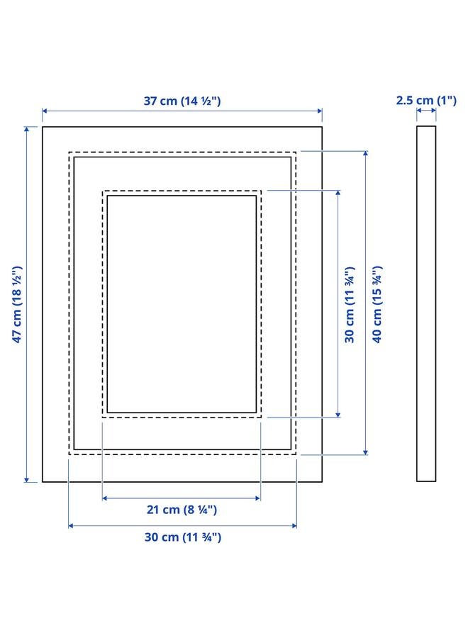 Zaboon Frame, black stained, 30x40 cm - Image 5