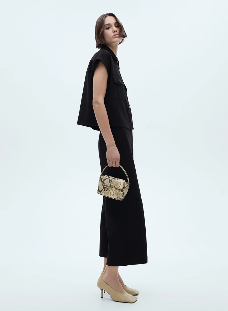 مانجو Knitted Culotte Trousers