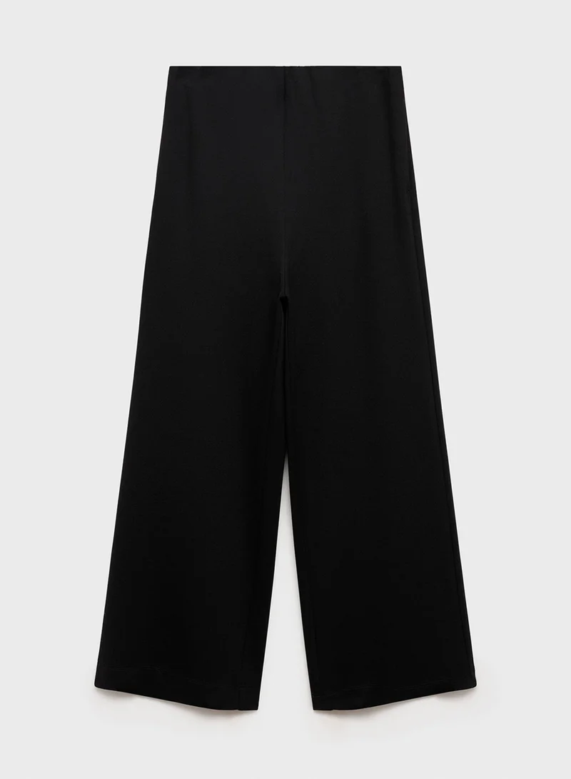 مانجو Knitted Culotte Trousers