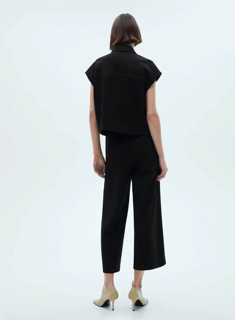مانجو Knitted Culotte Trousers
