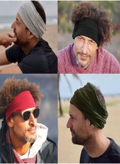 Generic 12-Pieces Hijab Undercap Scarf for Women Men Turban Head Wraps Solid Color Tube Unisex  - Image 3