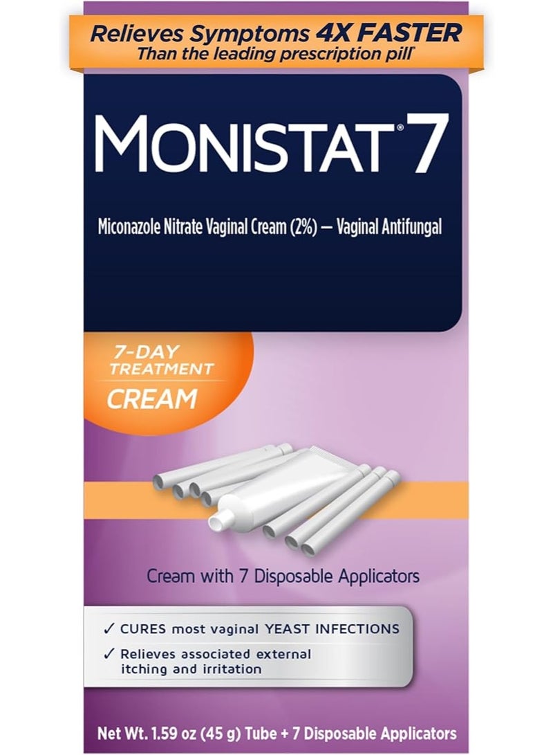 Monistat A cream used to treat a yeast infection for 7 days - Image 1