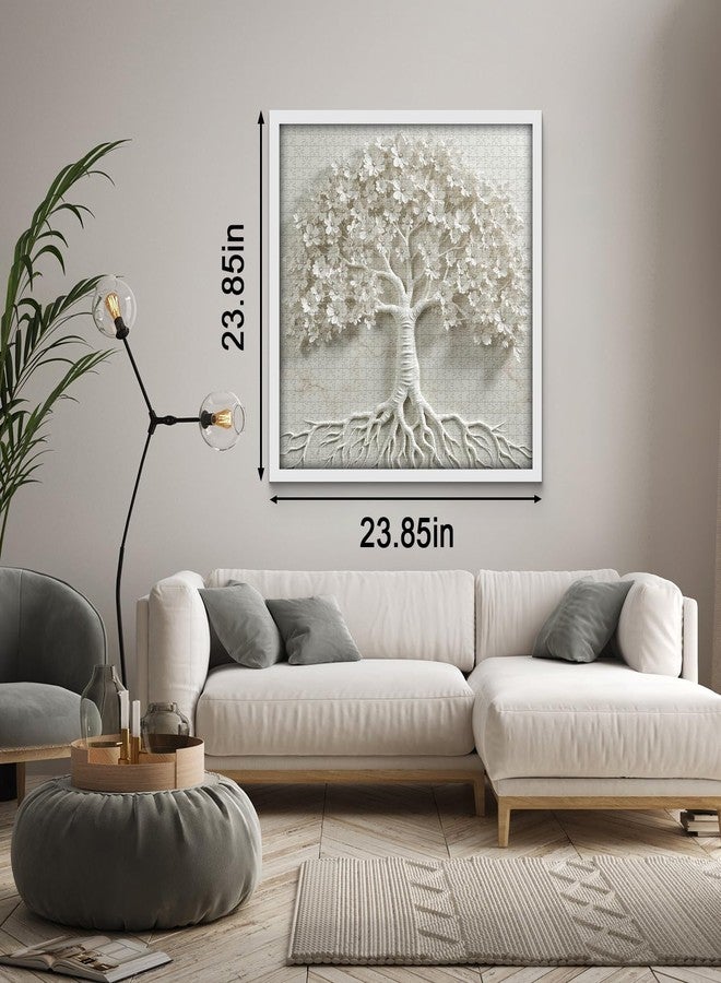 PPuzzling Tree Puzzles for Adults 1000 Pieces, Flower Tree of Life Jigsaw Puzzles, Nature Plant Floral Puzzles for Art Lovers - Image 3