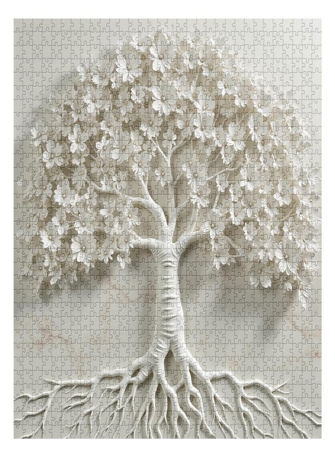PPuzzling Tree Puzzles for Adults 1000 Pieces, Flower Tree of Life Jigsaw Puzzles, Nature Plant Floral Puzzles for Art Lovers - Image 2