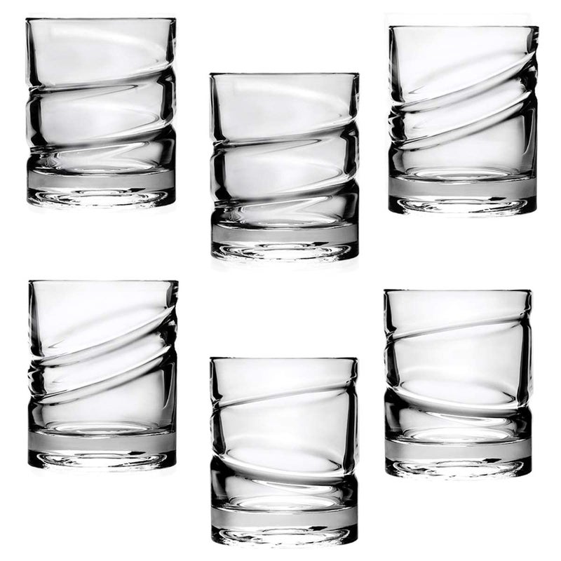 Primeway Primeway Shtox German Made Sensational Rotating Crystallite CocktailWhiskeyScotchBourbon Luxury Glasses 300ml Each Pack of 6 - Image 1