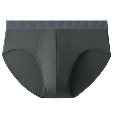 Mens briefs cotton seamless simple comfortable breathable antibacterial crotch mens underwear manufacturers wholesale Rust Ash
