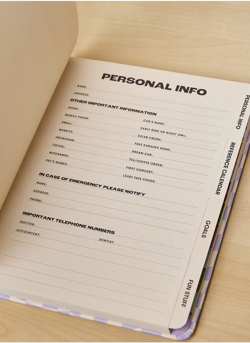 Typo 2022 Small Weekly Wellness Planner