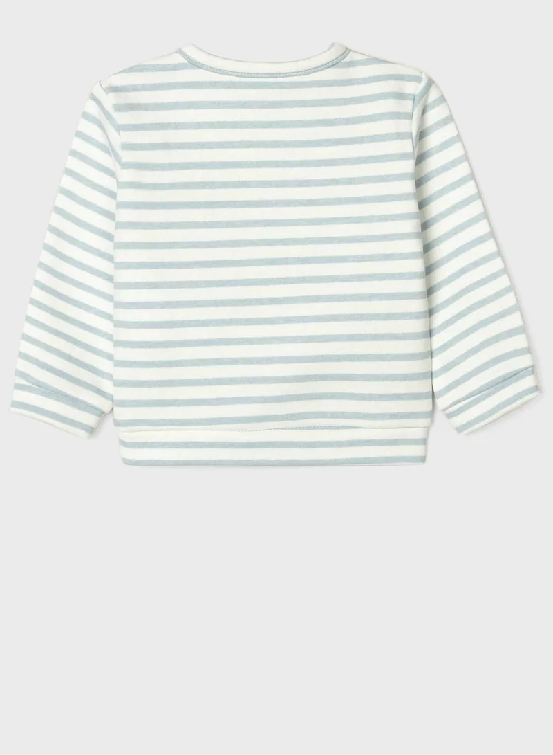 Zippy Infant Striped Sweatshirt