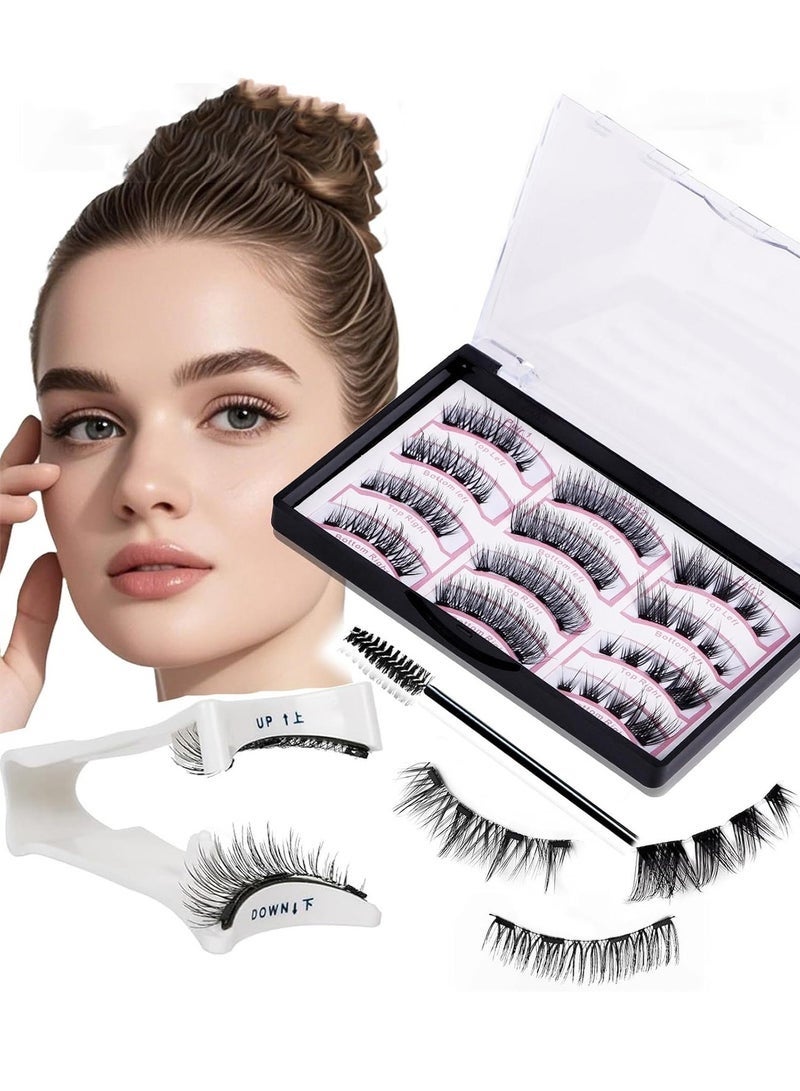 جلامكيت رموش مغناطيسية مع أداة تطبيق | مجموعة رموش مغناطيسية ثلاثية الأبعاد، رموش مغناطيسية قابلة لإعادة الاستخدام بدون محدد عيون، لا حاجة إلى غراء، رموش صناعية مغناطيسية للحفلات والمزيد - Image 1