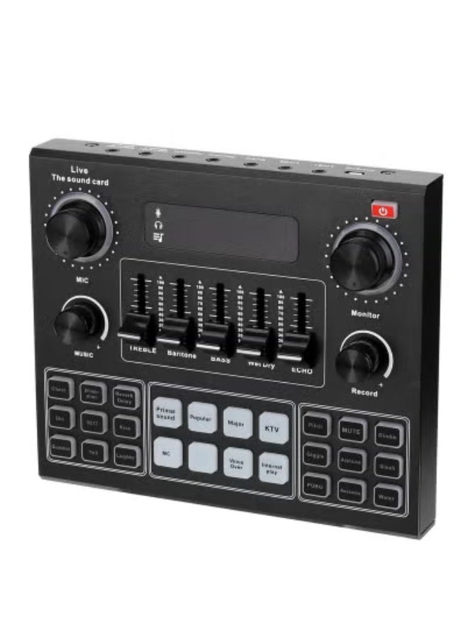 JAJEEK V9 Sound Card with BM800 Pro Condenser Microphone – Professional Studio Recording Kit with Audio Interface & Capacitor Mic | Ideal for Live Streaming, Podcasting, Vocal Recording, Gaming & Content Creation | Compatible with PC, Laptop & Mobile Devices - Image 3