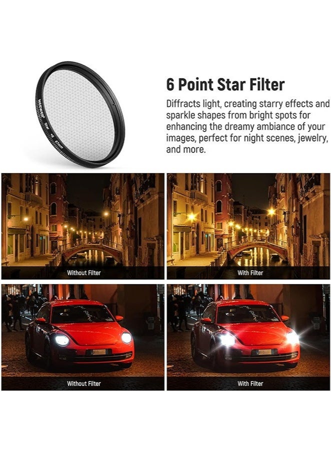 NEEWER Clip On 67mm Phone ND Filter Kit, Upgraded Lens Clip Cold Shoe Mount/Locking Knob, CPL/ND32/6 Point Star/4 Graduated Color Filter Compatible Support multiple mobile phone lenses - Image 5