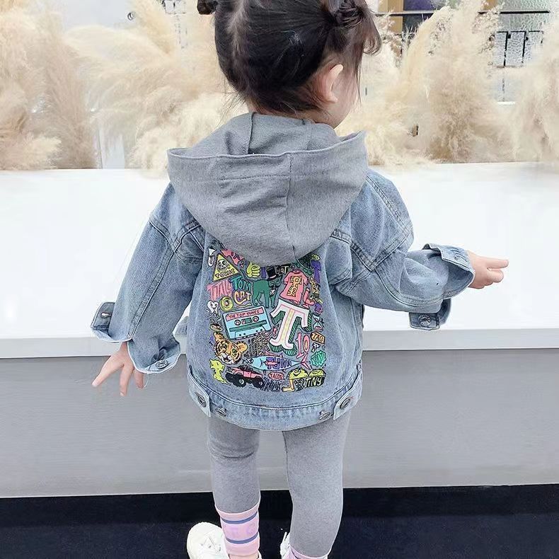 Girls' Denim Coat 2025 Coat Boys' Spring Internet Red New Top For Children And Baby Girls Fashionable - Image 4