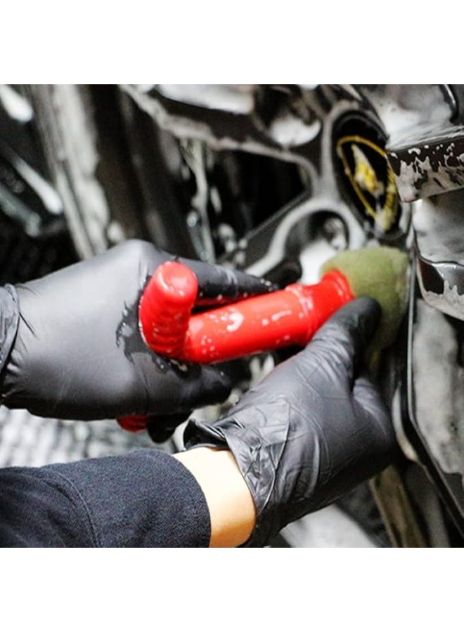 Gigicloud فرشاة تنظيف صواميل عجلات السيارات من جيجي كلاود - فرشاة براغي حلقية فولاذية مدمجة بمقبض | مجموعة أدوات تنظيف صواميل وعجلات السيارات لتنظيف العجلات والجنوط وصواميل العجلات بعمق - Image 2